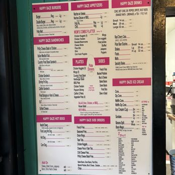 Happy Daze - Updated menu as of 5-15/2025 - American Near Me - Nesbit, Mississippi