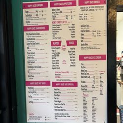 Happy Daze - Updated menu as of 5-15/2025