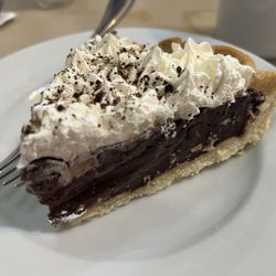 Miss Ingersoll Family Restaurant - Chocolate cream pie.