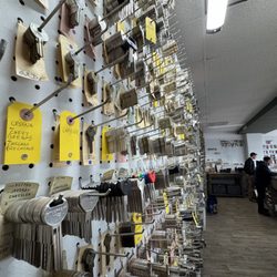 Behind the counter at the 2635 N Main shop.