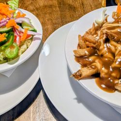 Kal's Place - House salad (small) and their yummy poutine