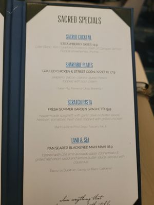 Menu photo 5 The Sacred Pepper Tampa, FL