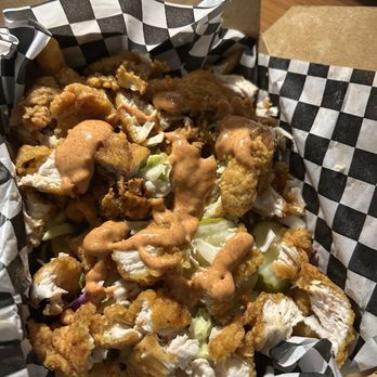 Krispi Hot Chicken - Krispi fries with the sauce - Chicken Shop Near Me - Tustin, California Krispi Hot Chicken - Krispi fries with the sauce - Chicken Shop Near Me - Tustin, California