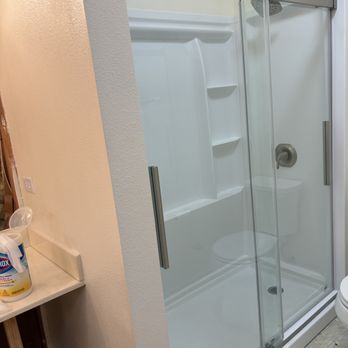 A/S General Contracting - Tub shower into walk-in shower - Damage Restoration Near Me - San Diego, California A/S General Contracting - Tub shower into walk-in shower - Damage Restoration Near Me - San Diego, California