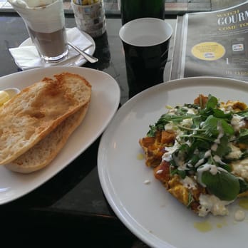Indulge - Pumpkin goats cheese omelette on turkish $14. What a generous serve. - Restaurants Near Me - Bundaberg, QLD