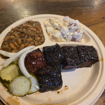 Little Miss BBQ-University - Pork belly burnt ends plate - Barbeque Near Me - Phoenix, Arizona