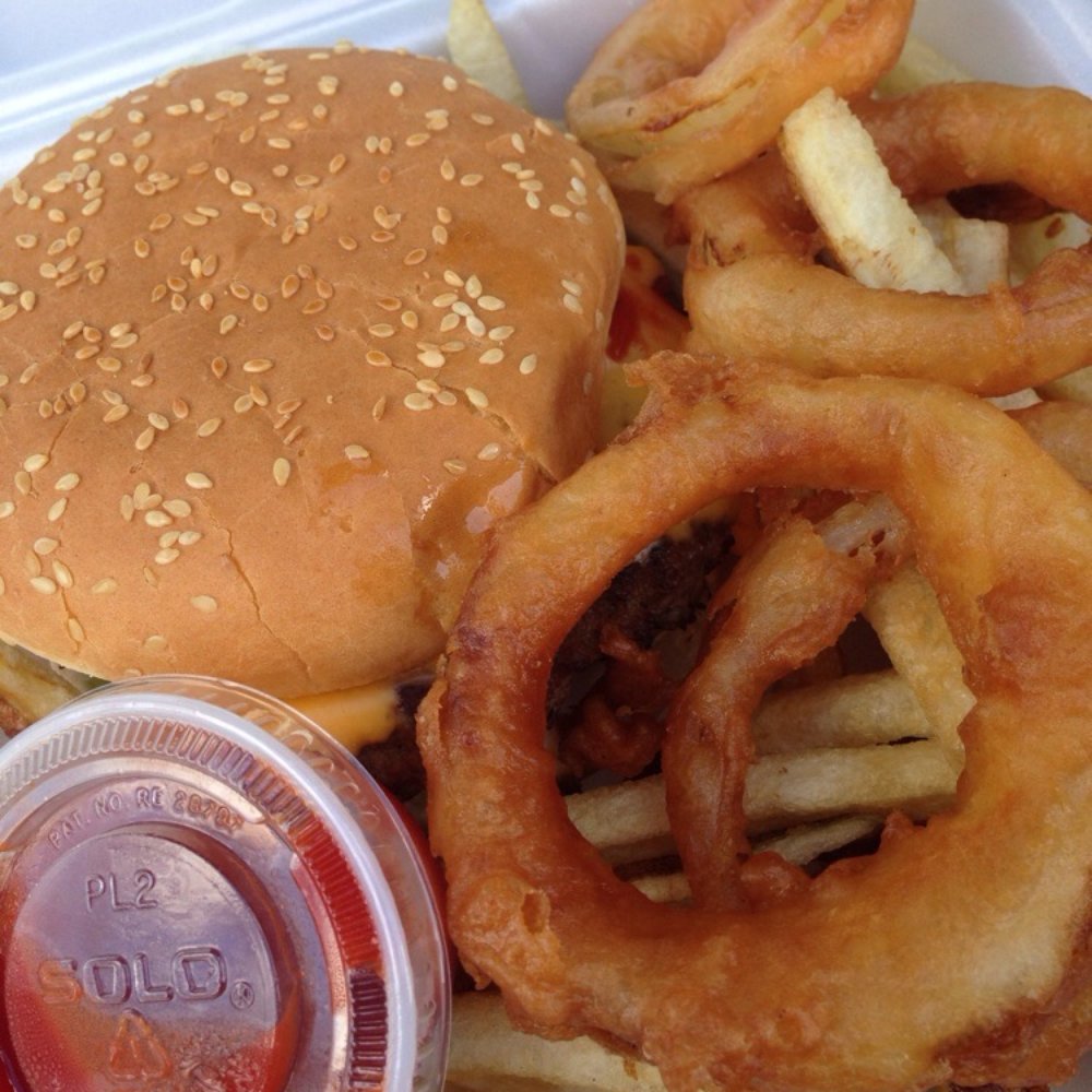 Crazy Eric's Drive - The big burger with fries/onion rings. - Burgers Near Me - Bremerton, Washington Crazy Eric's Drive - The big burger with fries/onion rings. - Burgers Near Me - Bremerton, Washington