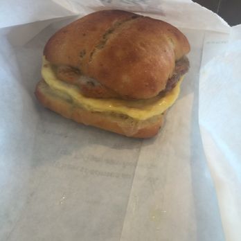 Starbucks - Egg and sausage sandwich - Coffee & Tea Near Me - Spanish Fork, Utah