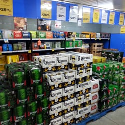 Super Liquor - Refrigerated beer room.