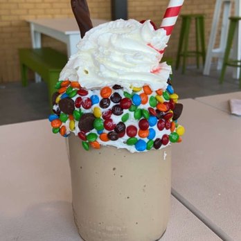 Mad Eats - Goonies never say die. Peanut butter milkshake. - Desserts Near Me - Owasso, Oklahoma