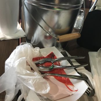 Ugly Crab - Proper tools for a clean no mess eating experience. Bib, crab cracker, seafood fork, gloves, tons of napkins. - Seafood Near Me - Avon, Indiana Ugly Crab - Proper tools for a clean no mess eating experience. Bib, crab cracker, seafood fork, gloves, tons of napkins. - Seafood Near Me - Avon, Indiana