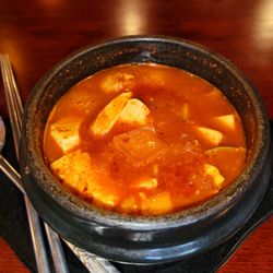 Ye Won - Sundubu Jjigae ( Soft Tofu Soup) - Super flavorful, but ask about the ingredients if you have a seafood allergy.
