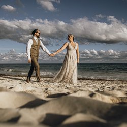 The Elegant Man - Suit from Elegant Man in San Diego for our wedding in Mexico.