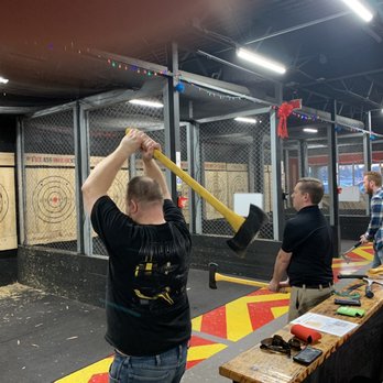The Axe House - Throwing the big boys. - Axe Throwing Near Me - Valley Park, Missouri The Axe House - Throwing the big boys. - Axe Throwing Near Me - Valley Park, Missouri