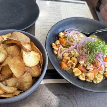 Enye Latin Table - Rock fish ceviche, came with yuca chips - Latin American Near Me - Clayton, California Enye Latin Table - Rock fish ceviche, came with yuca chips - Latin American Near Me - Clayton, California