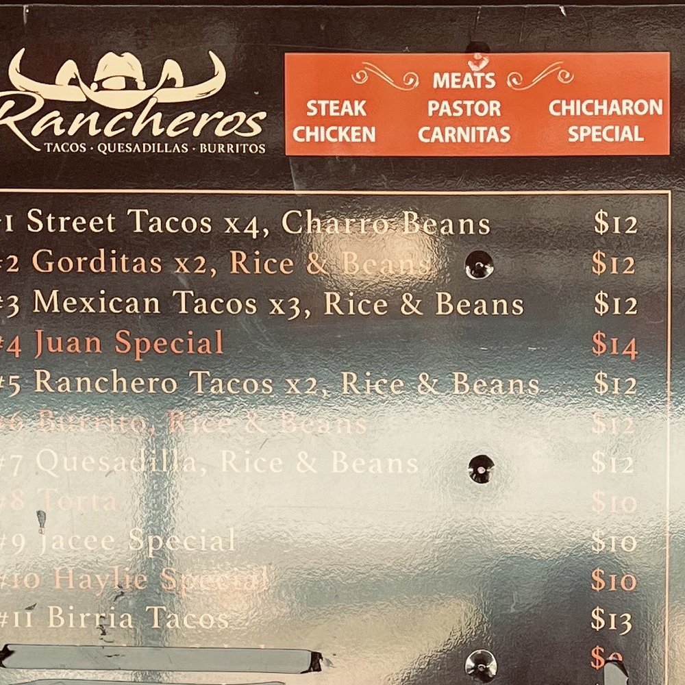 Ranchero - Menu - Food Trucks Near Me - Mead, Oklahoma Ranchero - Menu - Food Trucks Near Me - Mead, Oklahoma