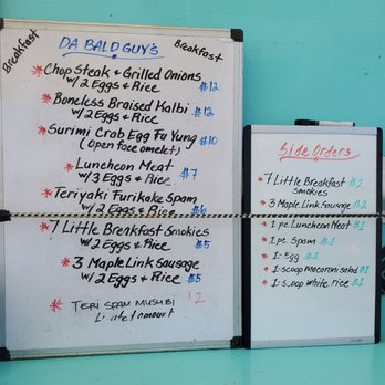 Da Bald Guy - Breakfast menu - Food Trucks Near Me - Kahuku, Hawaii Da Bald Guy - Breakfast menu - Food Trucks Near Me - Kahuku, Hawaii