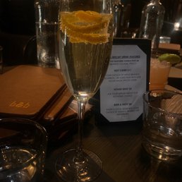Blackberry Champagne Cocktail