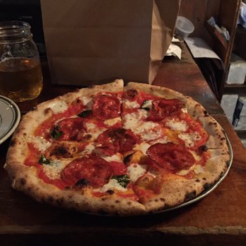 Roberta's - Soppressata with honey - Pizza Near Me - Brooklyn, New York