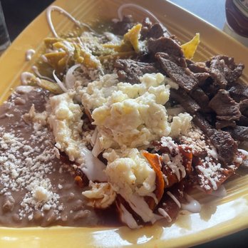 Kikey's Cafe - Chilaquiles asada with egg white - Breakfast & Brunch Near Me - Burien, Washington