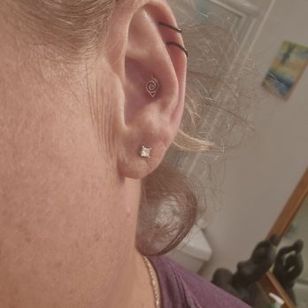 Rainbow Piercing & Jewelry - My beautiful new conch piercing. - Piercing Near Me - Corona Del Mar, California Rainbow Piercing & Jewelry - My beautiful new conch piercing. - Piercing Near Me - Corona Del Mar, California