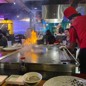 Volcano Steak & Sushi - Chef cooking - Japanese Near Me - Duluth, Georgia Volcano Steak & Sushi - Chef cooking - Japanese Near Me - Duluth, Georgia