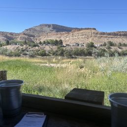 View from their patio dining area. View from their patio dining area.