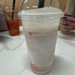 strawberry mango snowy smoothie came out amazing! definitely coming back to see the cute worker laurel. strawberry mango snowy smoothie came out amazing! definitely coming back to see the cute worker laurel.