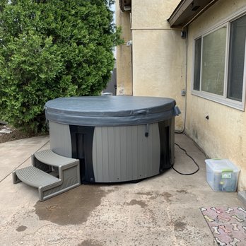Hot Tubs Albuquerque - Final placement and filled! - Hot Tub & Pool Near Me - Albuquerque, New Mexico