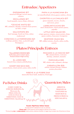 Menu photo 7 Warique Belleville, NJ