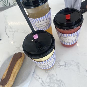 Somethin - Chocolate eclair and yummy drinks - Korean Near Me - La Mirada, California Somethin - Chocolate eclair and yummy drinks - Korean Near Me - La Mirada, California