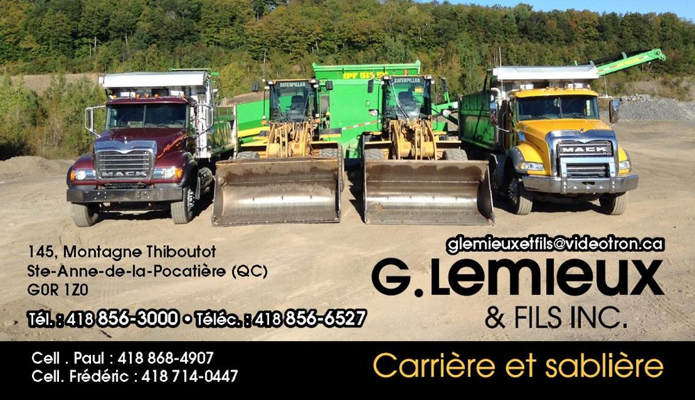 LEMIEUX G & FILS Updated September 2024 145 Chemin de la La Pocatière