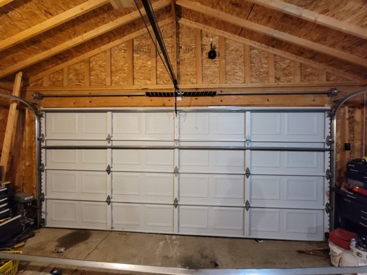 Garage Door Repair in Austin, TX | Infinity Garage Door - When this customer's garage door came off its tracks, they decided to take matters into their own hands and do an amateur repair. Fortunately for them, a technician soon arrived at the scene in order to provide professional help. The entire garage door system was dismantled piece-by-piece before being rebuilt properly with brand new springs installed for maximum safety and security against future mishaps! Garage Door Repair in Austin, TX | Infinity Garage Door - When this customer's garage door came off its tracks, they decided to take matters into their own hands and do an amateur repair. Fortunately for them, a technician soon arrived at the scene in order to provide professional help. The entire garage door system was dismantled piece-by-piece before being rebuilt properly with brand new springs installed for maximum safety and security against future mishaps!