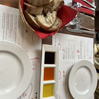 The Pasta Factory - Fresh bread with oil, chili oil, and balsamic vinegar - Italian Near Me - Manchester, XGM The Pasta Factory - Fresh bread with oil, chili oil, and balsamic vinegar - Italian Near Me - Manchester, XGM