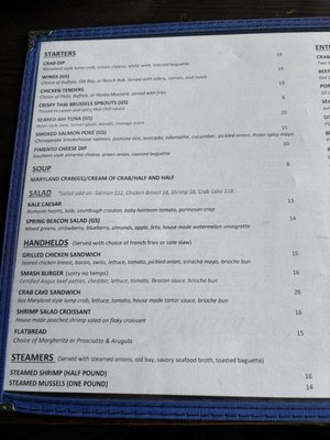 Menu photo 1 Beacon Waterfront Galley and Bar Annapolis, MD Menu photo 1 Beacon Waterfront Galley and Bar Annapolis, MD