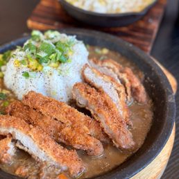 Black Curry Pork Cutlet Rice