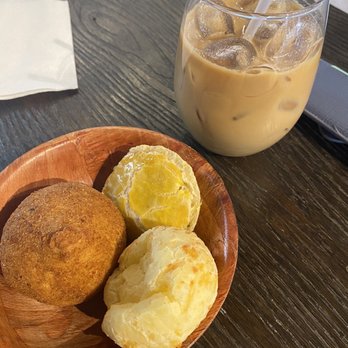 Padoca - Pão de queijo; coxinha; mini pie with palm heart - Cafes Near Me - Denver, Colorado