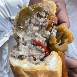 The Cheese Steak Shop - Classic Philly with onions, hot peppers, sweet peppers