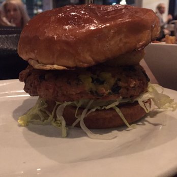 Zinburger - Clint's Veggie Burger (no cheese or mayo) - New American Near Me - Scottsdale, Arizona Zinburger - Clint's Veggie Burger (no cheese or mayo) - New American Near Me - Scottsdale, Arizona