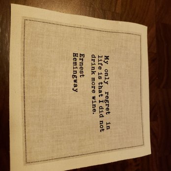 Riverbank Taphouse - Cute cloth beverage napkins - Beer Bar Near Me - Airway Heights, Washington Riverbank Taphouse - Cute cloth beverage napkins - Beer Bar Near Me - Airway Heights, Washington