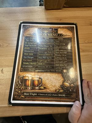 Menu photo 1 Strap Tank Brewery St. George, UT