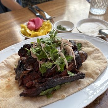 Bavel - Slow Roasted Lamb Neck Shawarma - Middle Eastern Near Me - Los Angeles, California