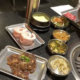 Thick pork and beef marinated