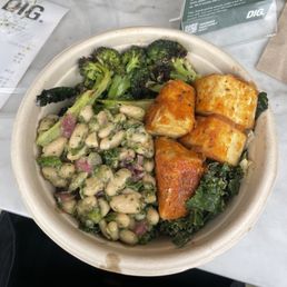 tofu, broccoli, cannellini beans, kale cashew caesar tofu, broccoli, cannellini beans, kale cashew caesar