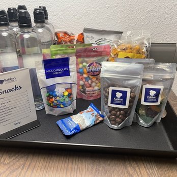 Kalahari Resorts - EXPENSIVE snack bar that we knew better NOT to touch lol. JK, we definitely got the freeze dried skittles - Resorts Near Me - Round Rock, Texas