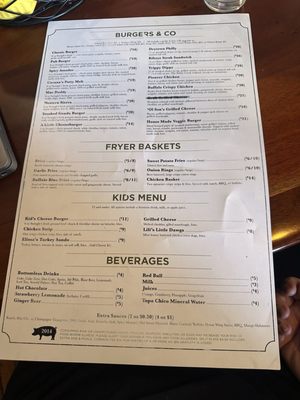 Menu photo 8 Cavana's Pub & Grub Sutter Creek, CA