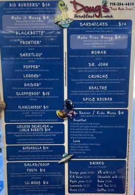 Menu photo 1 Doug's Breakfast Lunch Colorado Springs, CO Menu photo 1 Doug's Breakfast Lunch Colorado Springs, CO