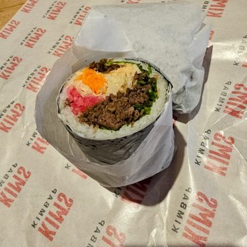 Kim's Kimbap - Bulgogi Kimbap. $14.95. White rice, spicy sauce, less/no romaine. Very tasty - Korean Near Me - New York, New York