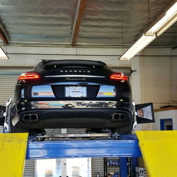 Undercar Specialist - Porsche Panamera 4 wheel alignment. - Auto Repair Near Me - Covina, California Undercar Specialist - Porsche Panamera 4 wheel alignment. - Auto Repair Near Me - Covina, California