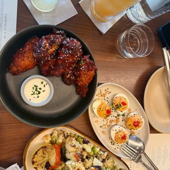 Horsefeather - appetizers: korean bbq wings, roasted cauliflower, deviled eggs - New American Near Me - Palo Alto, California